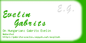 evelin gabrits business card